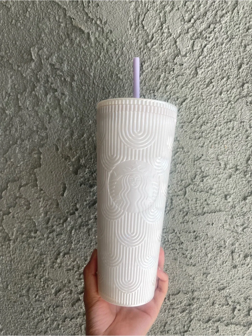 Starbucks Pearl White Shell Tumbler